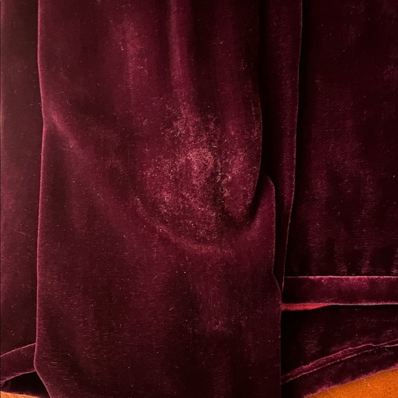 Vintage Saks Fifth Avenue Velvet Jacket & Skirt Sz 10 Eggplant Purple Silk Blend - Picture 8 of 15